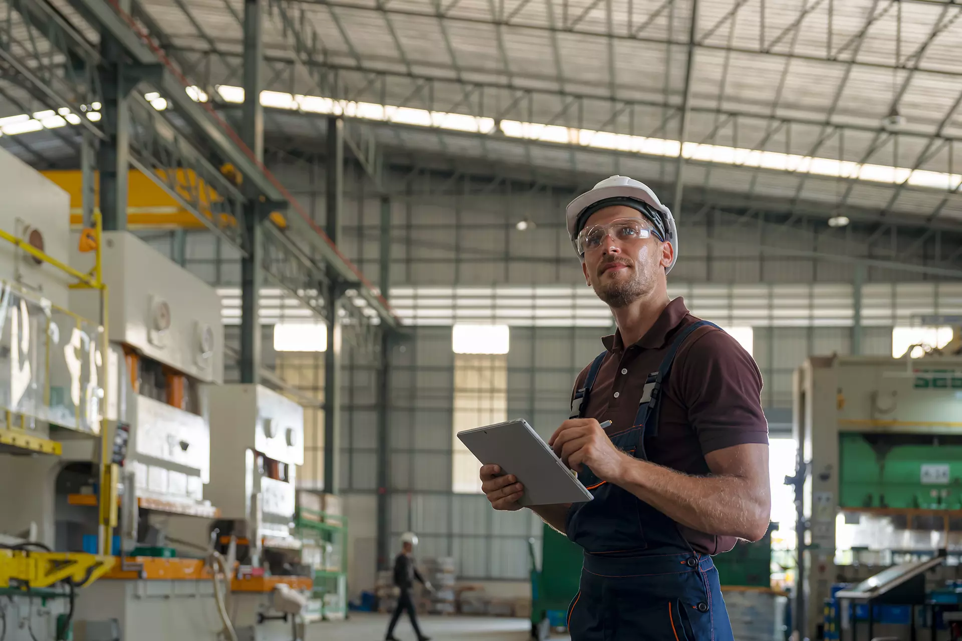 Engineer in the warehouse image